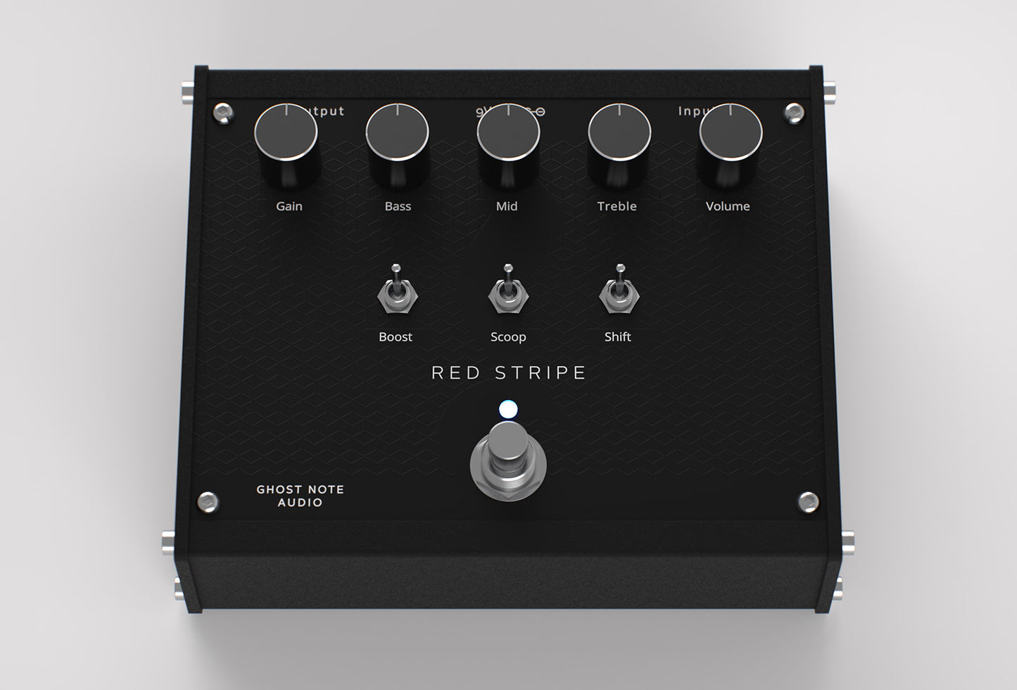 Red Stripe Preamp by Ghost Note Audio - 3D rendering